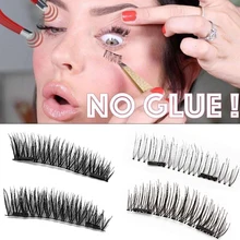 2 пары 3D Магнитные ресницы натуральные длинные накладные ресницы магнитные ресницы ручной работы черные толстые магнитные ресницы с подарочной коробкой Прямая поставка