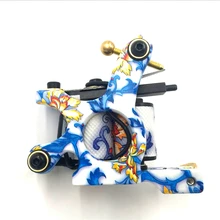 Модный дизайнерский фарфор шаблон катушки машина профессиональный ручной работы лайнер-шейдерная Татуировка пистолет художника базовый стартер