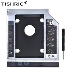 TISHRIC 2018 Универсальный Optibay 2nd HDD Caddy 12,7 мм SATA3.0 жесткий диск Драйвер адаптер для 2,5 ''SSD DVD к HDD корпус