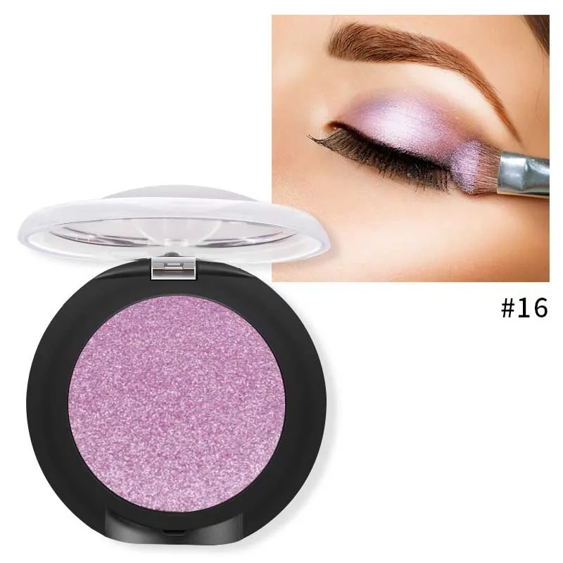 Pudaier Glitter Eyeshadow Palette Yeux Sombra Makeup Metallic Festival Eye Shadow Powder Shimmer Maquiagem Blue Eye Cosmetics - Цвет: 16