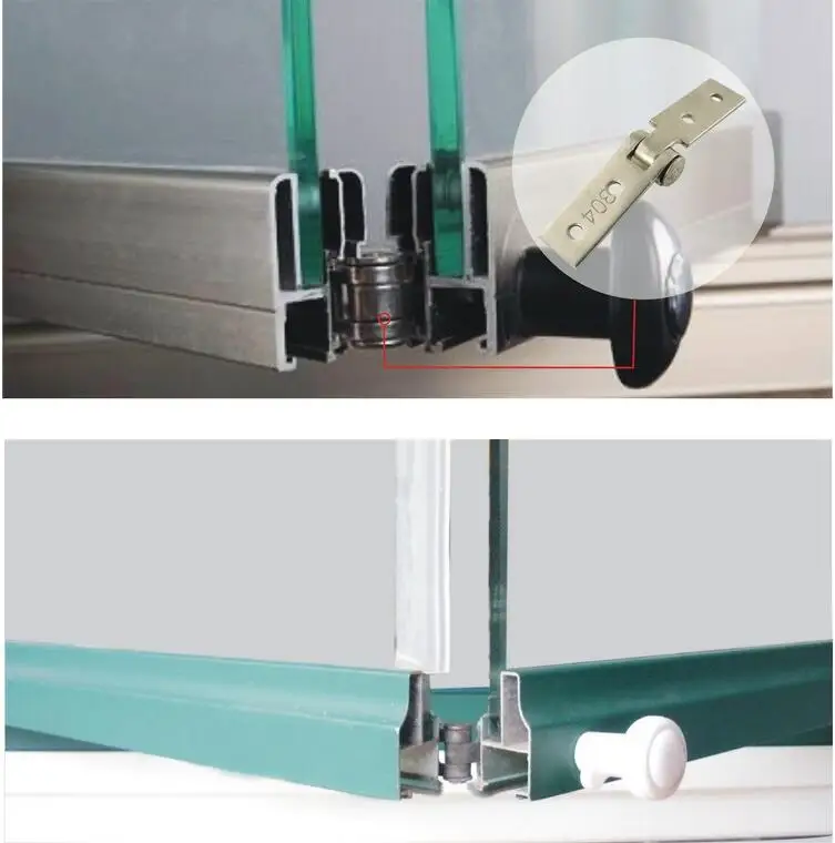 304 накладная Петля из нержавеющей стали для безрамных балконных окон ...