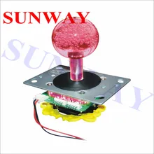 12 V аркада со светодиодной подсветкой светодиодный джойстик переключаемый 2/4/8 способ для систем Windows и Raspberry Pi и игры MAME 5 цветов