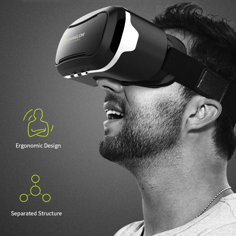 Для телефона 4 7 6 0 ''+ геймпад 3D VR Shinecon 2 очки гарнитура фильм игра Виртуальная