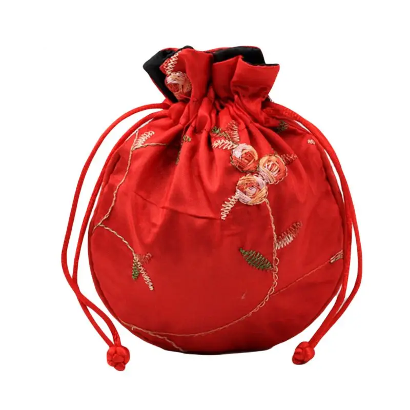 1 шт. традиционная шелковая дорожная сумка, Классическая китайская вышивка, упаковка для ювелирных изделий, сумка-Органайзер, сумки