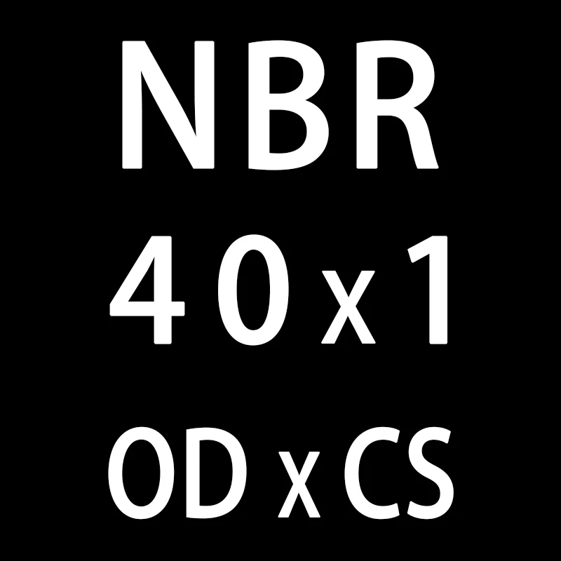 20 шт./лот резиновым кольцом черный NBR уплотнительное кольцо 1 мм Толщина OD22/23/24/25/26/27/28/30/35/40/50 мм колцеобразное уплотнение масла нитрила шайба - Цвет: OD40mm