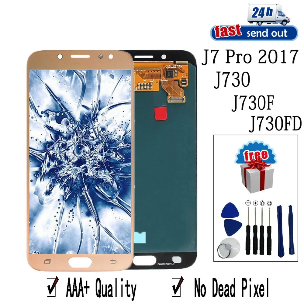 

AMOLED LCD For SAMSUNG Galaxy j7 Pro 2017 LCD Display j730 j730F j730FD Touch Screen Tested Digitizer Assembly