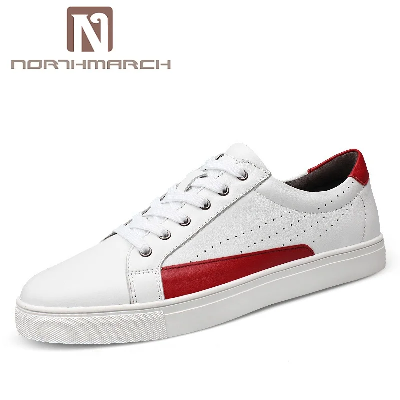 

NORTHMARCH Big Size Genuine Leather Men Shoes Lace-Up Casual Shoes For Men Fashion Breathable Shoes Sneaker Men Moccasins Hombre