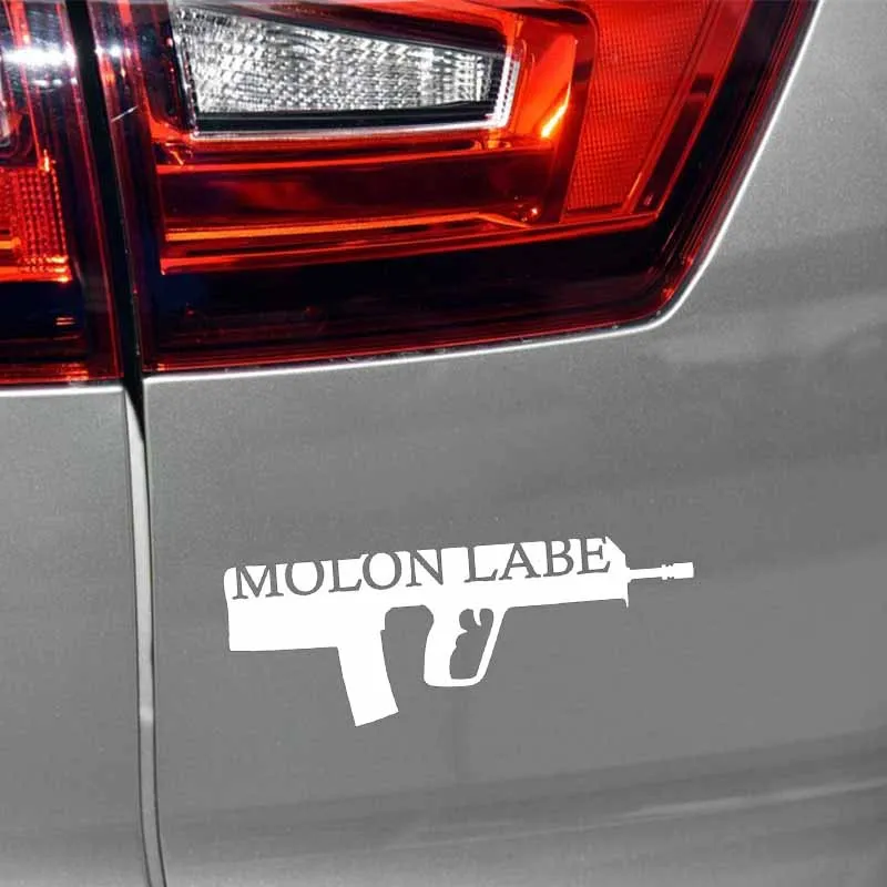 YJZT 13 9 см * 5 Виниловая наклейка MOLON LABE для винтовки тавера грузовика дизельного