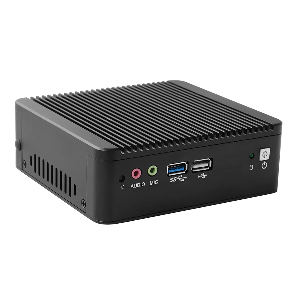 Причастником N6 Nano PC Mini Pc с 4-ядерным процессором intel Celeron J1900 2,0 ГГц 2 * intel i211-AT Lan на борту встроенный 4 ГБ оперативной памяти