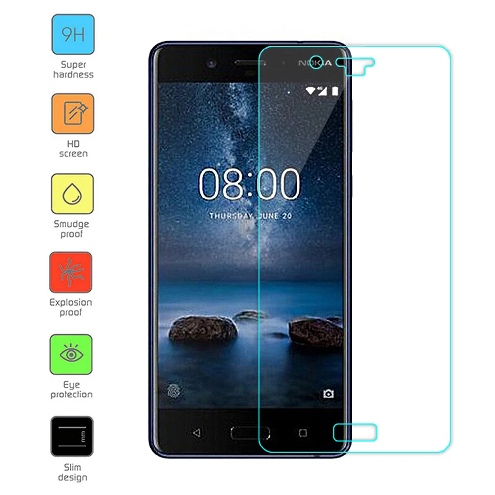 2.5D Закаленное стекло протектор экрана для Nokia 640 XL 650 730 735 830 920 925 928 930 N950 1020 защитная