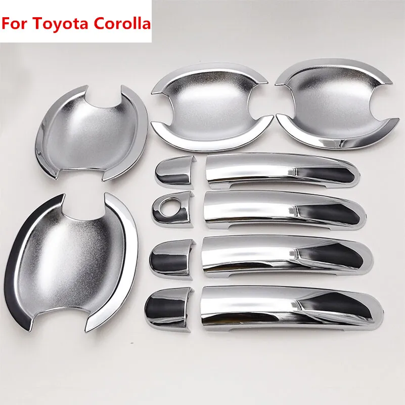 Новинка для Toyota Corolla 2003 + Yaris Vios 2006 2007 2008 2009 2010 ABS хромированная крышка ручки двери