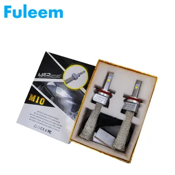 

Fuleem 2PCS H4 H7 H11 H8 H9 9006 9005 80W 10000LM XHP50 Car LED headlight bulbs 6000K Copper Strip cooling LED Light 12V 24V