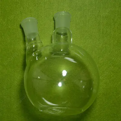 1000ml 2 Neck Flat Bottom Boiling Flask 24/29 Joint Glass Flask lab Glassware