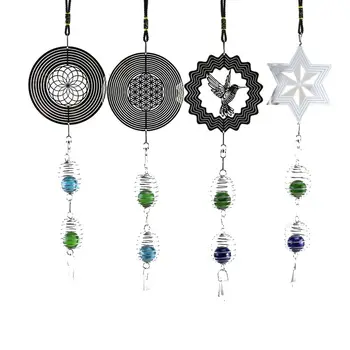 

Vintage Dreamcatcher DIY Rotating Metal Wind Chimes Novelty Metal Ornaments Hanging Bedroom Ornament Pendant