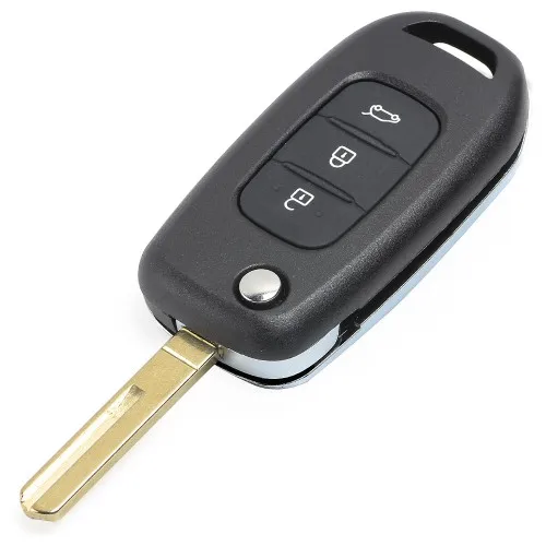 3 кнопки откидная оболочка ключа дистанционного управления чехол Fob для Renault Koleos Kadjar Captur Symbol Megane 3