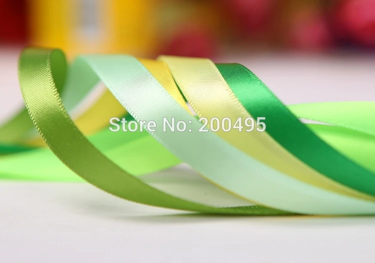 [IuBuFiGo] 3/8 &quot(9 мм) Двухсторонняя Атласная Лента fita de cetim decoradas DIY атласные ленты 100