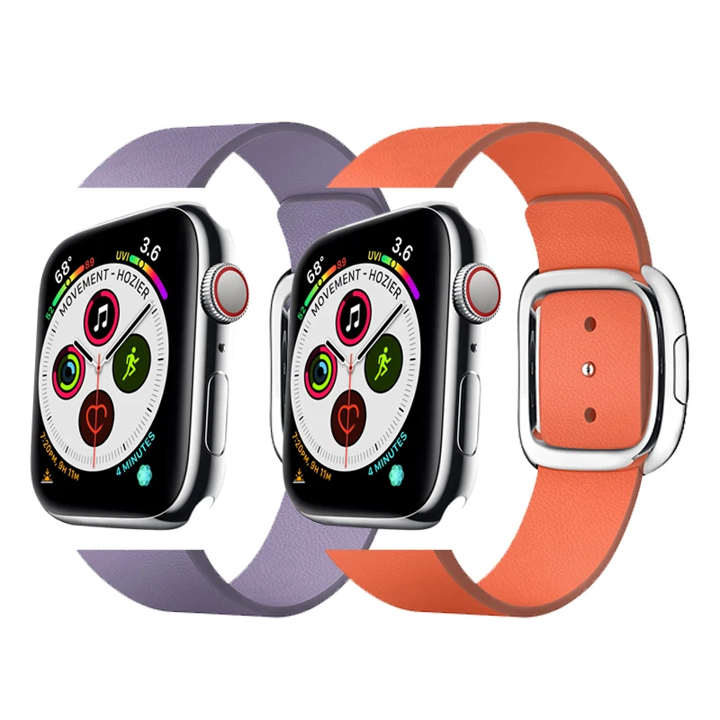 Кожаный ремешок для apple watch 4 5 Группа 44 мм 40 мм apple watch 42mm 38 мм, для iwatch, версия 3, 2, 1 браслет Современная застежка ремешок для часов