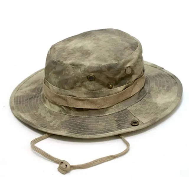 Chapeau bob airsoft pour tenue de sniper camouflage avec ficelle  17