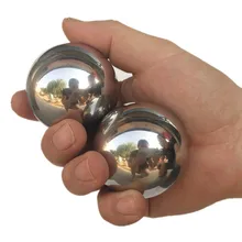 Pelota de hierro pulida para hacer ejercicio, pelota de masaje de balonmano para el cuidado de la salud, 40mm/520g 45mm/720g, 2 uds.