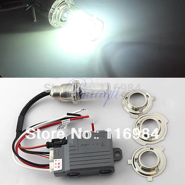 Высокая интенсивность разряда мотоцикла Hid лампы комплект DC12V 35W 6000K H6 Hi/Low