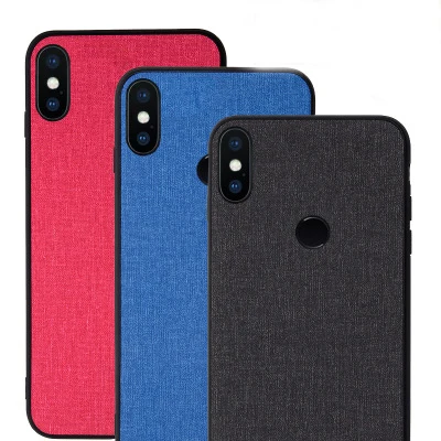 

For Xiaomi Redmi Note 5 Pro Case Silicone edge fabric back cover protective cases for xiaomi redmi note 5pro full cover shell