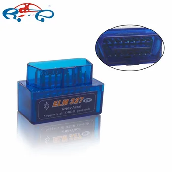 

Super MINI ELM327 Bluetooth ELM 327 Version V2.1 Blue ELM327 interface OBD2 / OBDII for Android System 327 OBD2 Diagnostic Tool