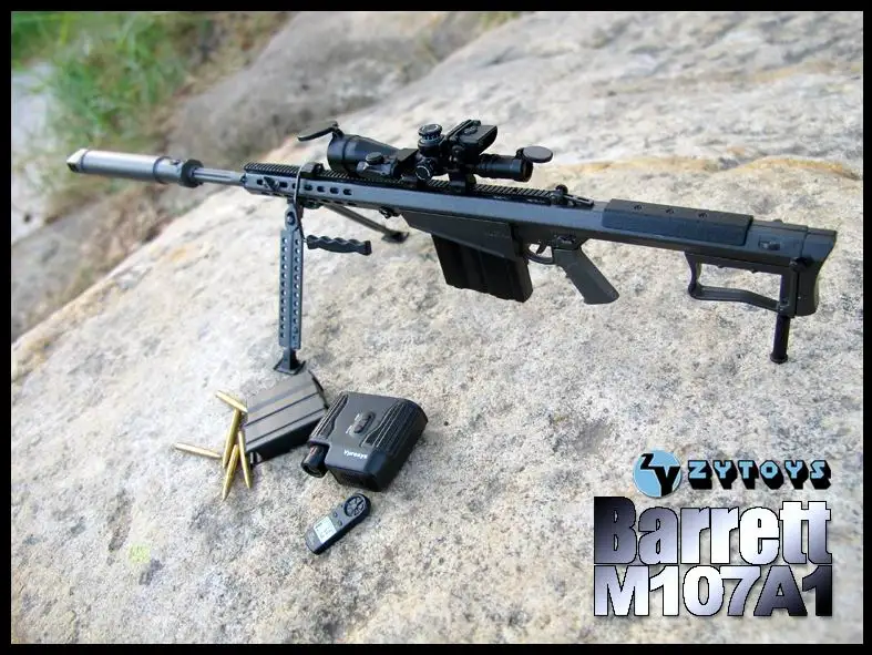 

1/6 scale figure doll weapon Sniper rifle M107A1 gun model for 12" action figure doll accessories,just for figure doll model toy