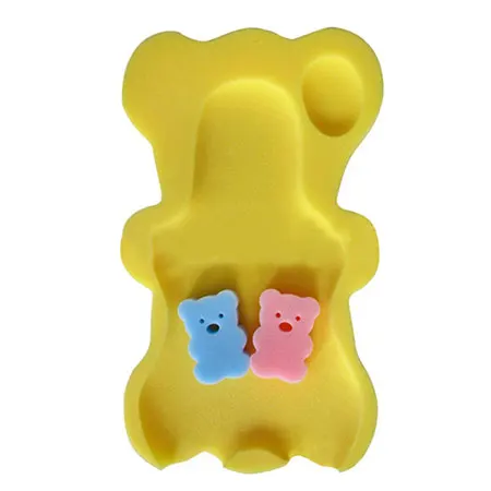 НОВАЯ безопасная Детская ванна сиденье Младенческая нескользящая Мягкая Ванна пена коврик подушка-опора для тела губка - Цвет: Yellow