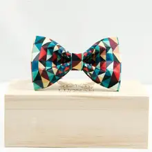 Высокое качество мужской свадебный галстук ручной работы плед бабочка галстук деревянный галстук-бабочка галстук в подарочной коробке