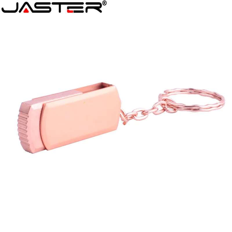 JASTER новый USB флэш накопитель из нержавеющей стали 128 ГБ вращение Usb флешка 64 32 16 8