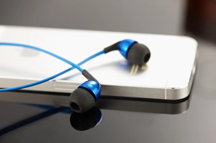 Wallytech W802 Metal earphone blue 1