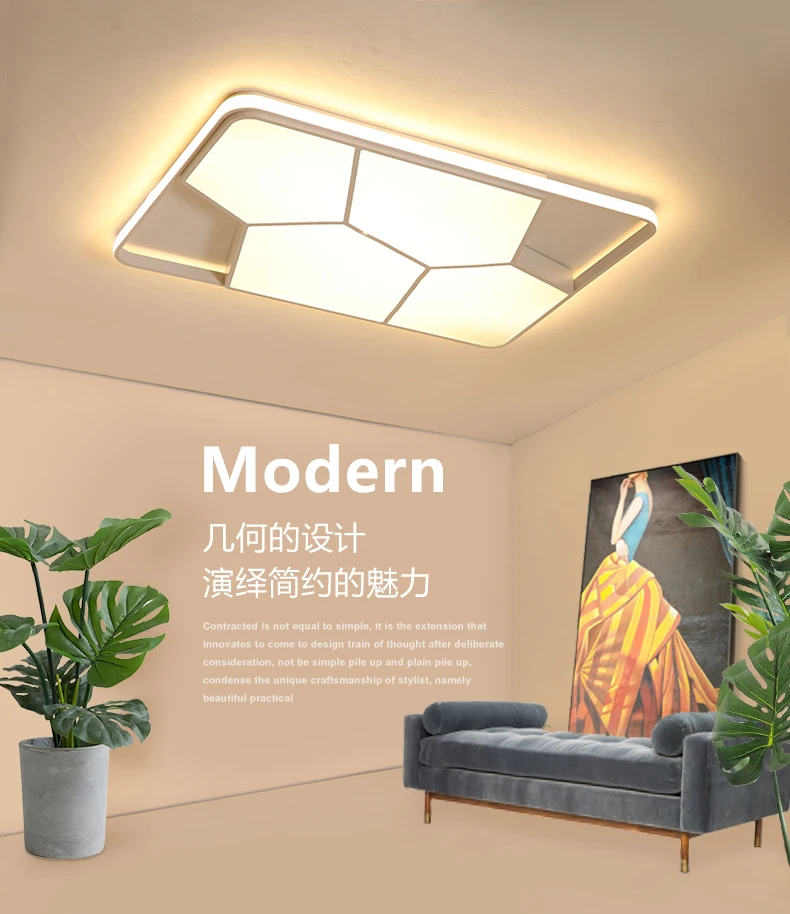 

Square Ultra-thin Black/White Modern LED Ceiling Lights Living Room Bedroom Indoor Home Lighting Fixtures Ceiling Lamp Luminaria
