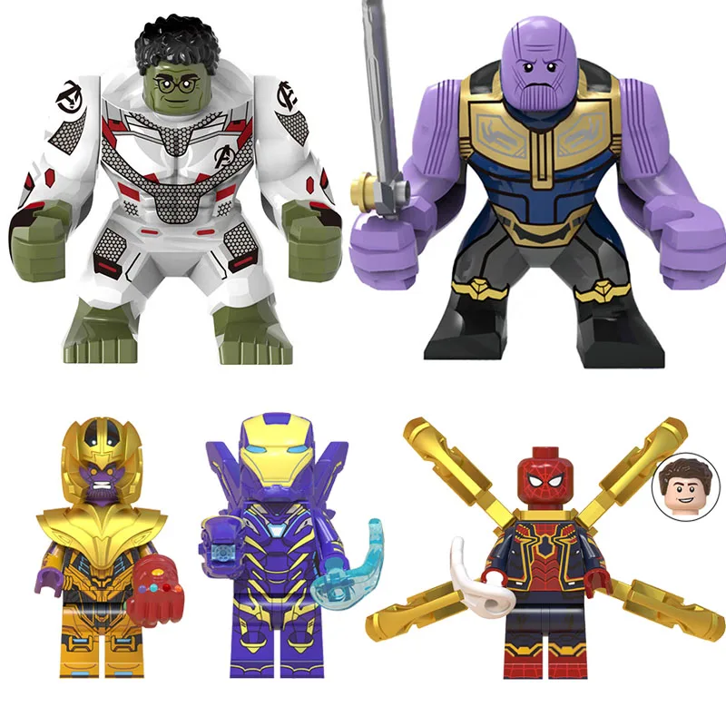 

Marvel Avengers: Endgame Super heroes Big Hulk Thanos Mini Iron Man Thanos Spiderman Figures Toys For Children Gifts