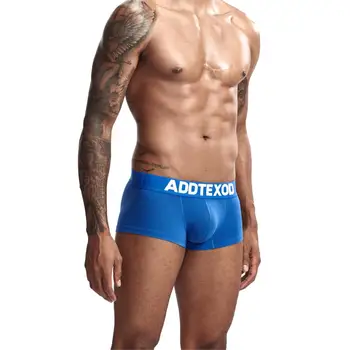 

ADDTEXOD 8 Colors Men's Underwear Slipper Panties Gay Sexy Lingerie Men Erotic Underwear Cotton Panties Shorts Underpants