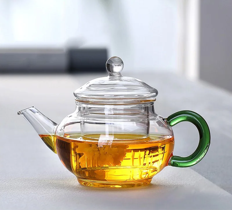 250 мл Мини Цветочный чайник с фильтром, практичная бутылка цветочный чайный стакан стеклянный чайный горшок с заваркой чайный лист травяной кофе