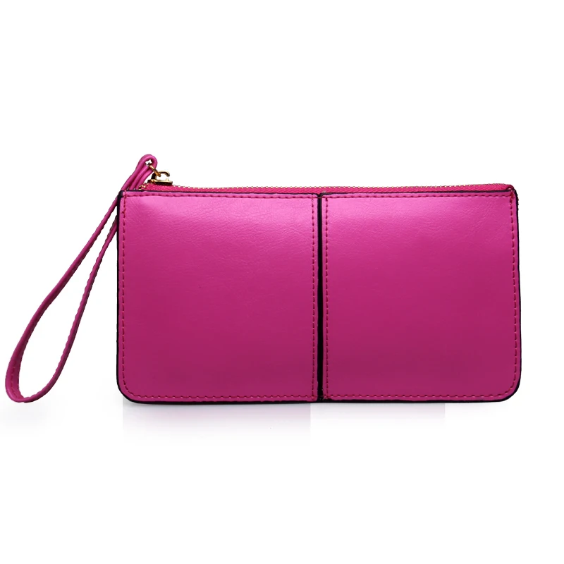 

2017 Oil Wax Leather Women Wallet Brands Designer Wallet Women Korean Zipper Purse Large Capacity For Women Strap Wallet