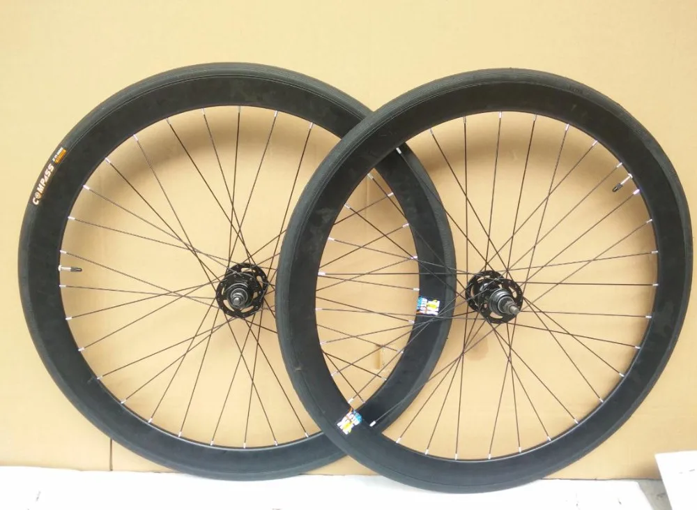 Clearance Road bike part 700C Fixed gear bike wheels , ball hubs, 40mm 700C*23 tires Fixed gear bicycle wheels 2 Clearance Road bike part 700C Fixed gear bike wheels , ball hubs, 40mm 700C*23 tires Fixed gear bicycle wheels 2
