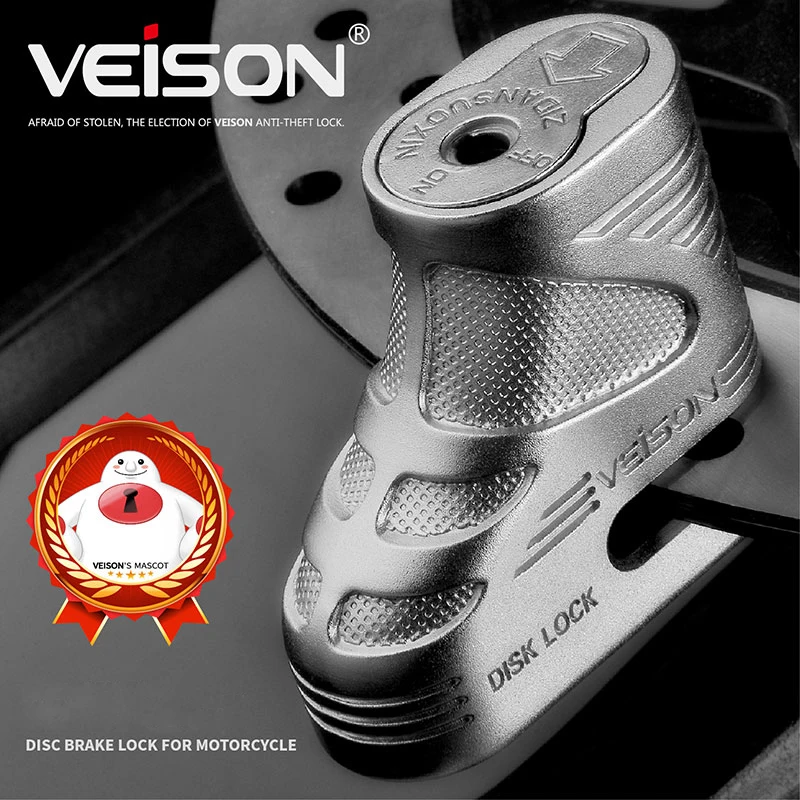 Бренд мото скутер мотоцикл Ротор Тормозной диск замок 5 мм контактный 2 клавиши