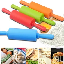 Силиконовые скалки антипригарные формы для выпечки скалка для помадки с пластиковой ручкой Кондитерские инструменты