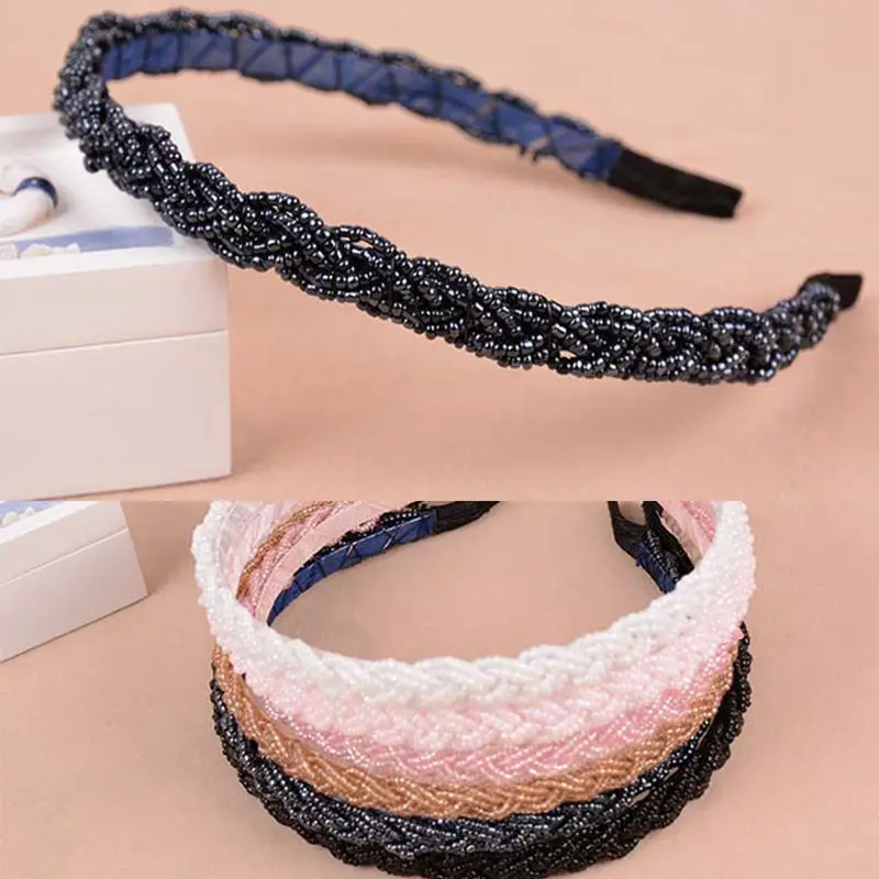 

Bead Beautiful Crystal Hair Band Contracted Restoring Ancient Rhinestone Hairbands Elegant Pretty Headband New High Quality