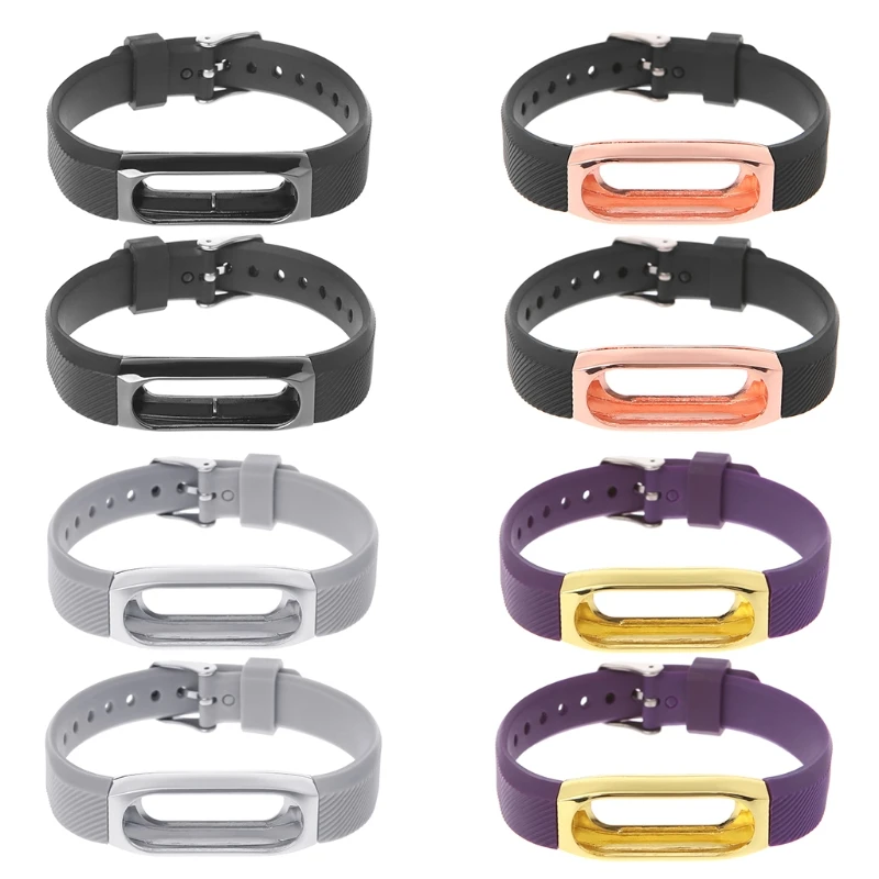 

New For Xiaomi Mi Band 1 Bracelet Strap For Miband 2 Colorful Metal Strap Wristband