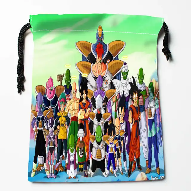 New Arrival Dragon Ball Z Goku Fight Drawstring Bags Custom Storage