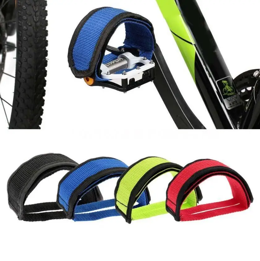 

1Pcs Fixed Gear Fixie BMX Bike Bicycle Anti-slip Double Adhesive Straps Pedal Toe Clip Strap Belt Red / Blue / Green / Black