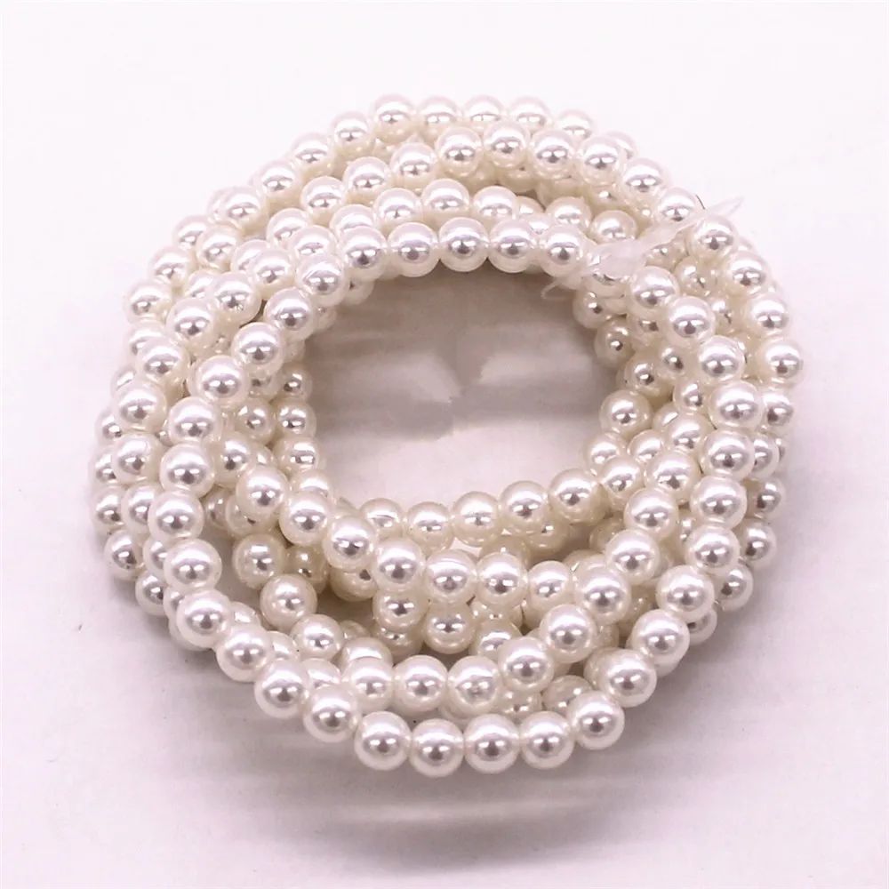 Женский эластичный браслет диаметр 6 мм имитация жемчуга|pearl jewelry bracelet|bracelet