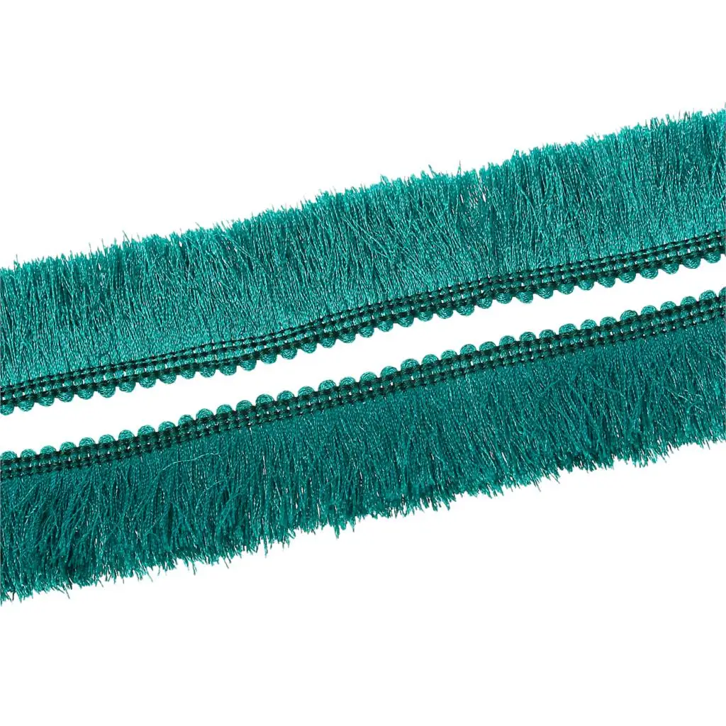 Terylene Fringe Tassel Fringe Sewing & Fabric home Supply Trim Thick Malachite green 25mm(1"),2