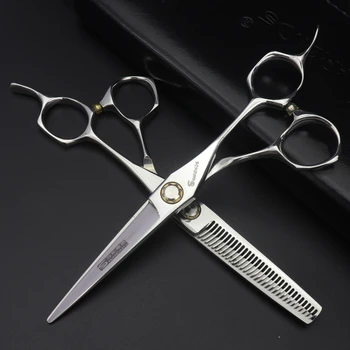 

6 inch Professional Hairdressing scissors set hair Cutting Thinning scissors Bearing salon Barber shears