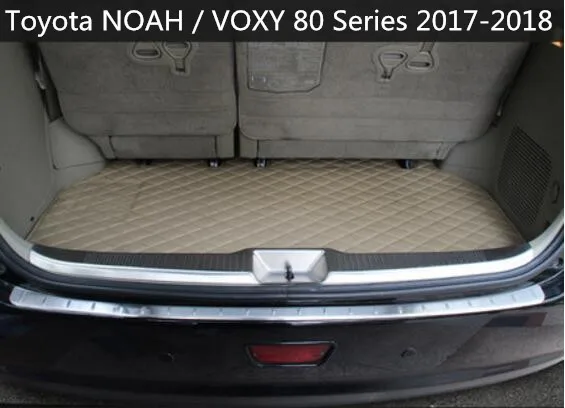 

JIOYNG Stainless steel Car Rear Trunk Door Protector Trunk Sill Scuff Plate Fits For Toyota NOAH / VOXY 80 Series 2014-2018