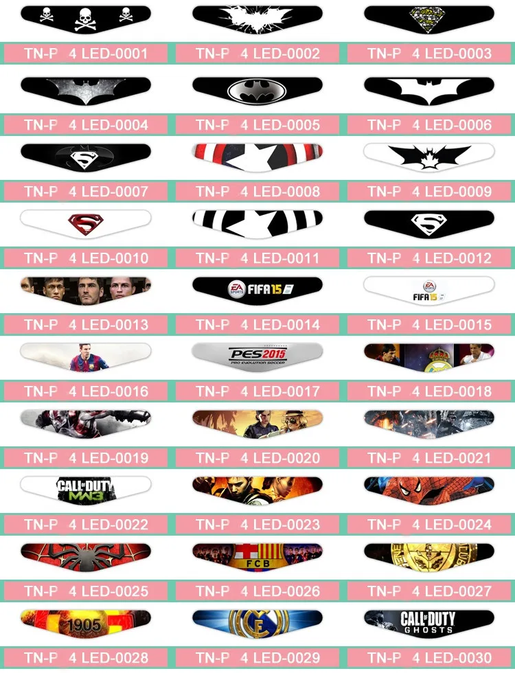 Hot selling Decorative light bar stickers decal for PS4 controller