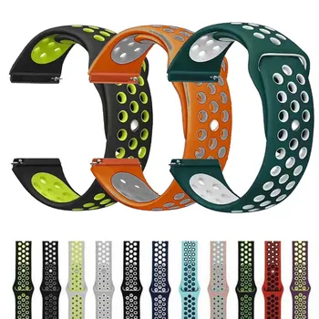 

22mm Silicone Sport Band for Samsung Galaxy Watch 46mm SM-R800NZSAXAR 20mm Amazfit BIP Strap for Galxy Watch 42mm Wristband