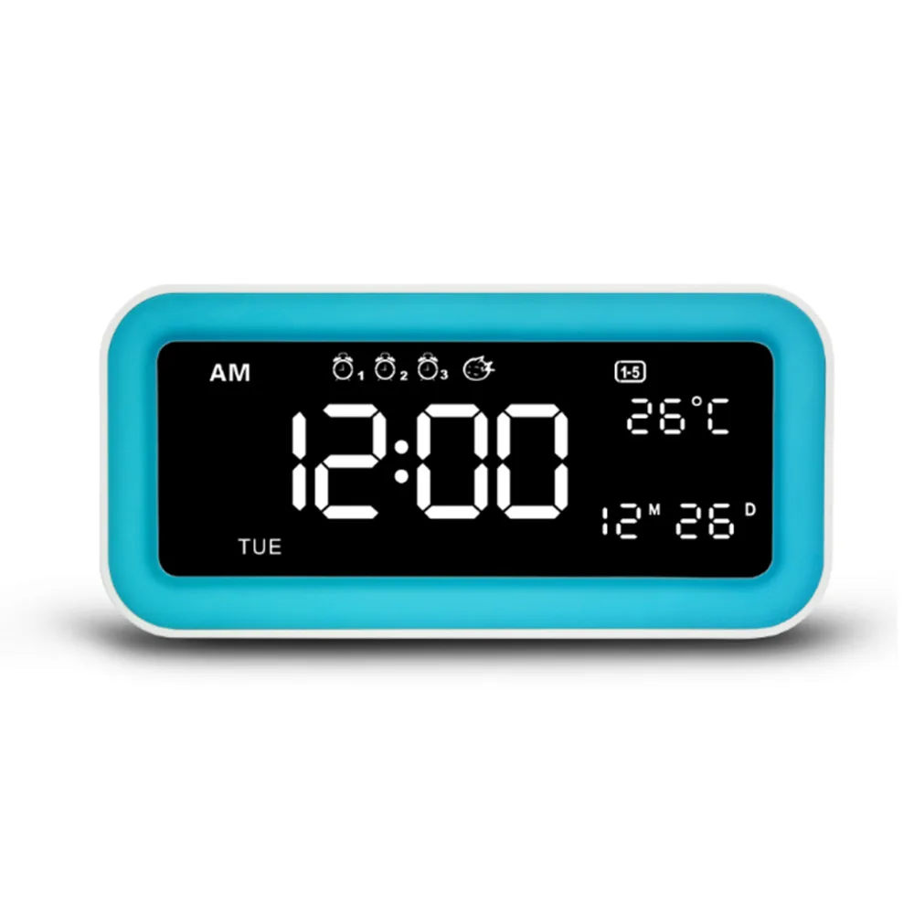 

XNCH 12-in-1 multi-function LED mirror alarm clock with 3 Workweeks System and 3 Alarm & Dual USB Phone Charge Ports